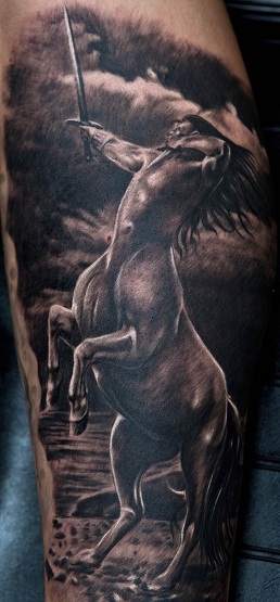 Centaurs kreikkalainen tatuointisuunnittelu