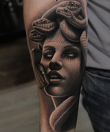 Medusa Mythology Kreikkalainen tatuointihiha