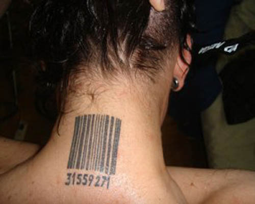 Ταχυδρομικός κώδικας Τατουάζ γραμμωτού κώδικα