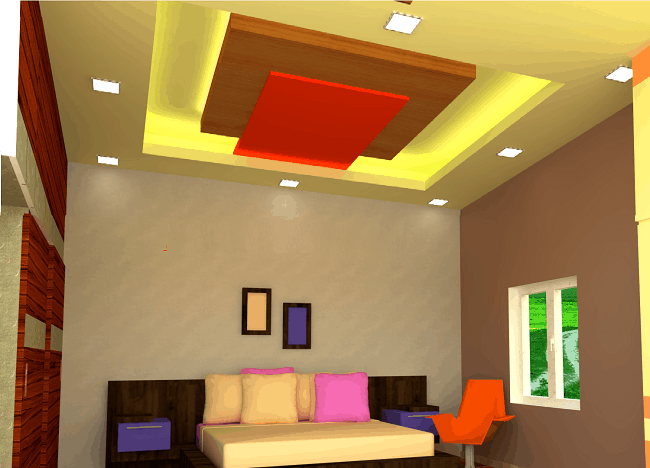Σχεδιασμός οροφής γύψου για υπνοδωμάτιο