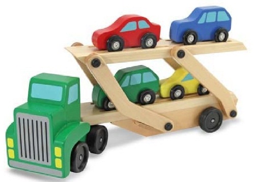 Μεταφορέας αυτοκινήτου ξύλινα δώρα γενεθλίων παιχνιδιών