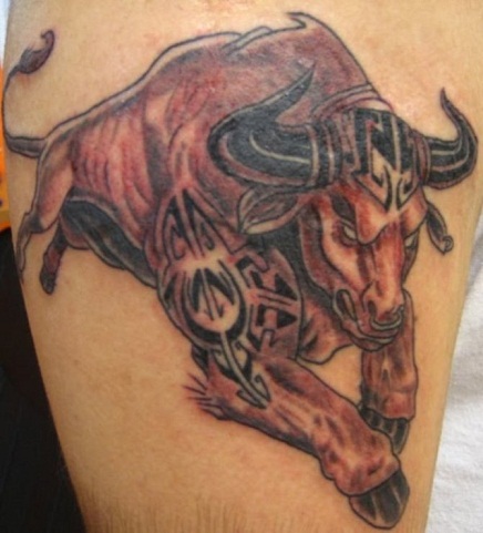 Χρηματιστήριο Bull Tattoo Design