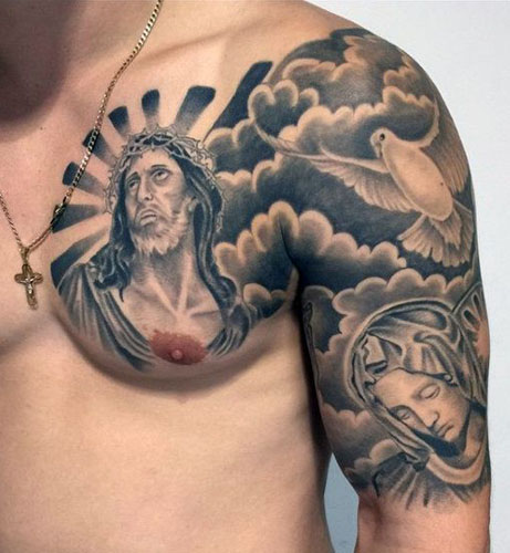 Καλύτερα σχέδια τατουάζ στο στήθος 6