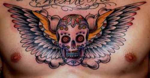 Cool Skull Tattoo για άνδρες