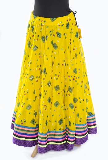Ladies Fancy Yellow Gypsy Φούστα