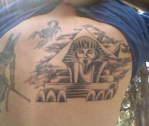 Sphinx Egyptin tatuointimallit