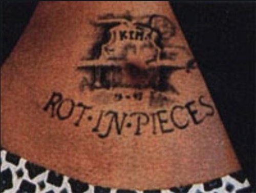 Rot in Pieces Eminem Tattoo on Stomach