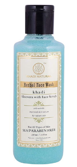 Khadi Natural Aloe Vera Face Wash With Scrub