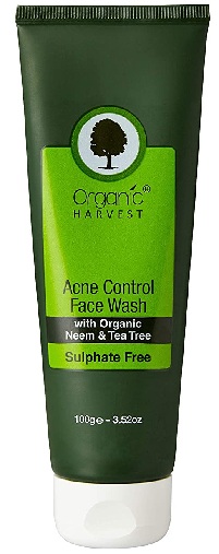 Organic Harvest Acne Control Face Wash for λιπαρό δέρμα