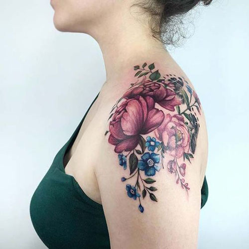 Καλύτερα σχέδια τατουάζ λουλουδιών 7