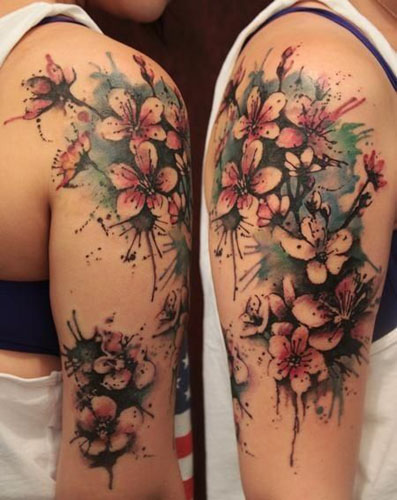 Καλύτερα σχέδια τατουάζ λουλουδιών 9