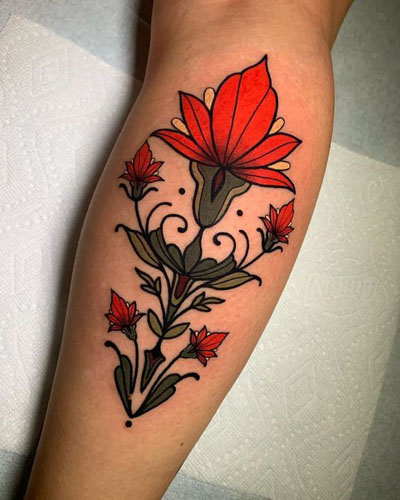 Paras kukka -tatuointimalli 10