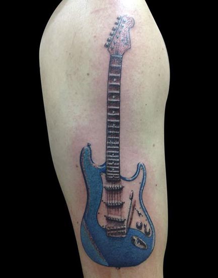 Καλύτερα σχέδια τατουάζ κιθάρας 4