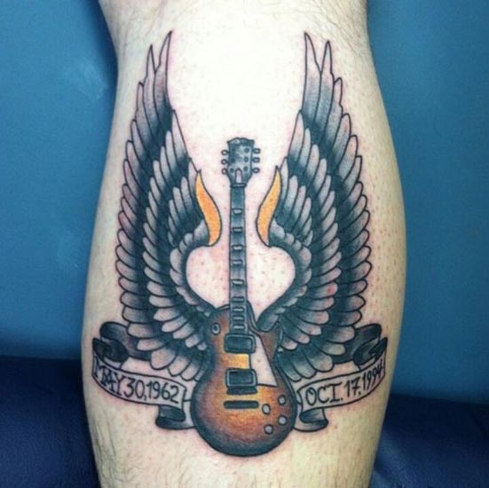 Καλύτερα σχέδια τατουάζ κιθάρας 5