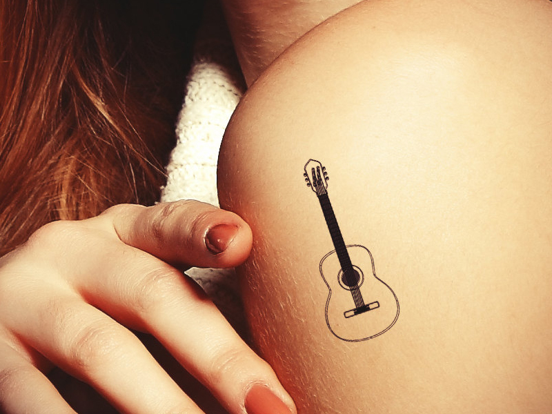 Σχέδια τατουάζ κιθάρας με νοήματα