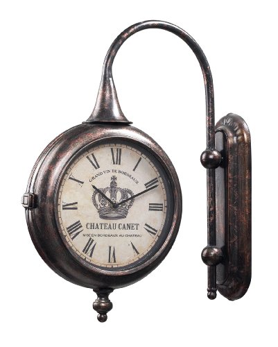 Pronssinen antiikkinen kaksipuolinen kello