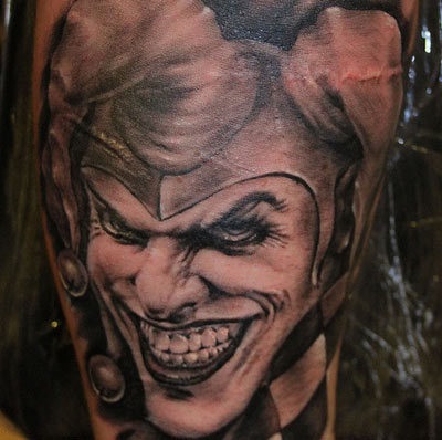 Jester Jokerin tatuointien suunnittelu