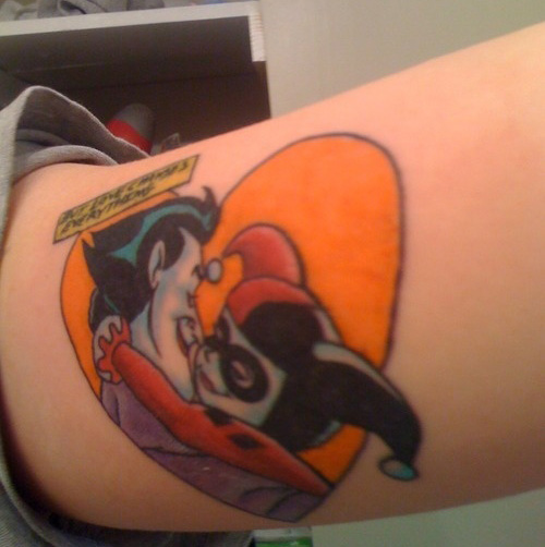 Jokeri ja Harley Quinn Tattoo