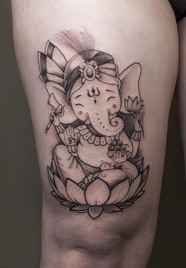 Parhaat Lord Ganeshan tatuointimallit 2