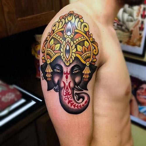 Parhaat Lord Ganeshan tatuointimallit 8