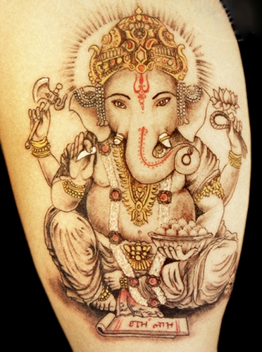 Golden Ganeshin tatuointimallit