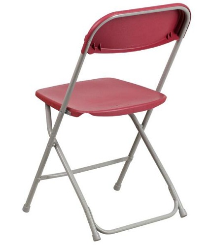 Ανθεκτικές πλαστικές ροζ πτυσσόμενες καρέκλες