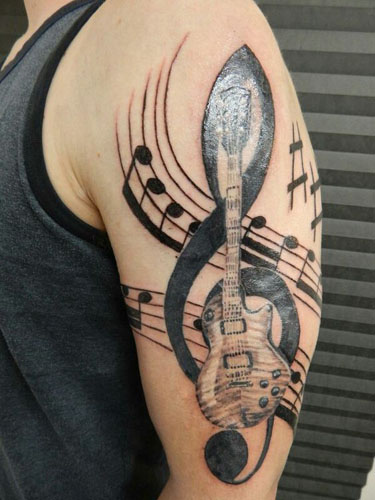 Καλύτερα σχέδια τατουάζ μουσικής 5