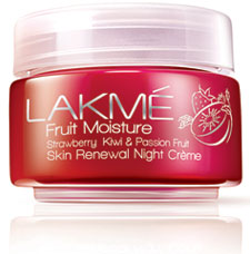 LakmeFruit Moisture Strawberry Kiwi ja Passion Night Cream