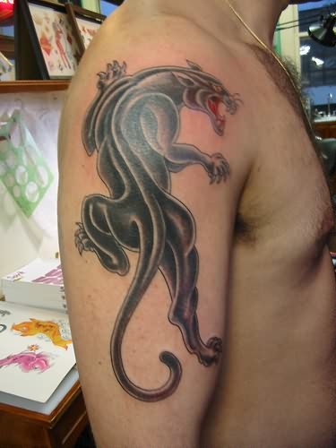 Arm Panther Tattoo Design