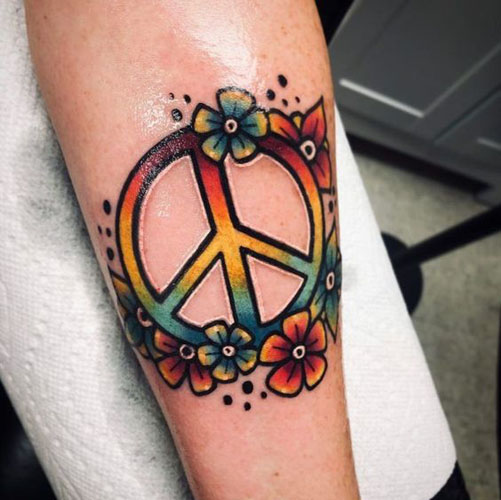 Καλύτερα σχέδια τατουάζ ειρήνης 8
