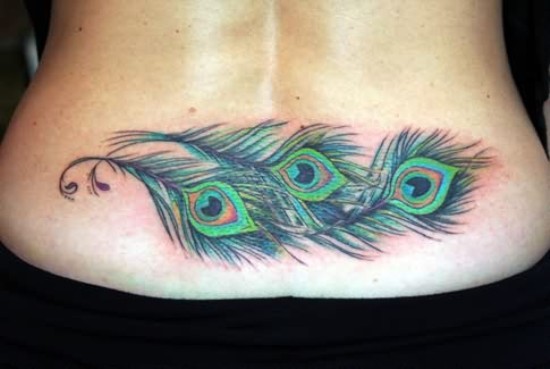 Peacock Low Black Tattoo για γυναίκες