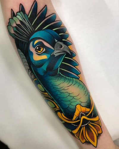 Τα καλύτερα σχέδια και σημασίες τατουάζ Peacock 1