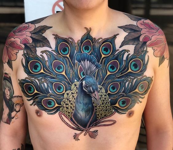 Καλύτερα σχέδια και έννοιες τατουάζ Peacock 7