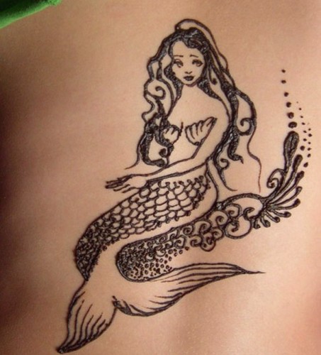 Pysyvät merenneito -tatuoinnit tytöille