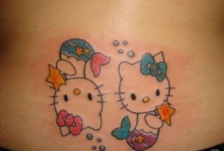 Hello Kitty Kalat Tatuointisuunnittelu