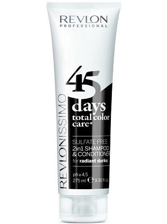 Revlon 45 päivää 2 in 1 shampoo & amp; Hoitoaine Radiant Darksille