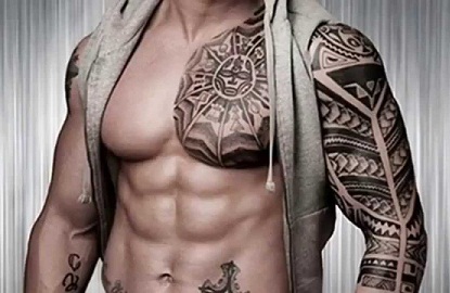Neckline Samoan Tattoo