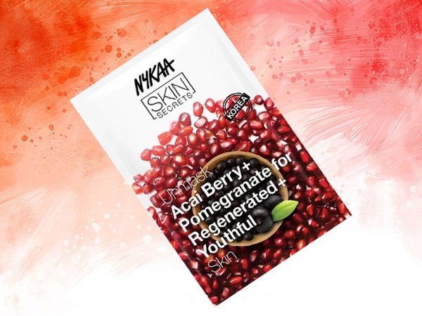 Μάσκα Nykaa Skin Secrets Acai Berry + Pomegranate Sheet Mask