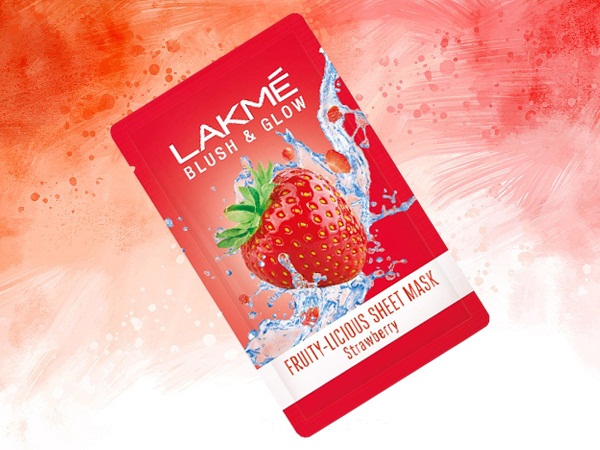 Lakme Blush & amp; Μάσκα φύλλων φράουλας λάμψης