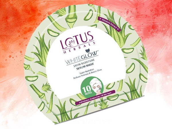 Lotus Herbals Whiteglow Satin Moisture Serum Sheet Mask -naamio