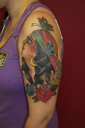 Gypsy Bicep Tattoo -mallit