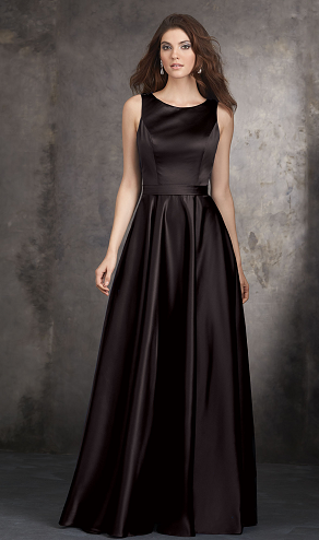 Όμορφο Μακρύ Μαύρο Μακρύ Φόρεμα