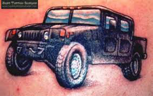 Jeep -tyyppiset auton tatuoinnit