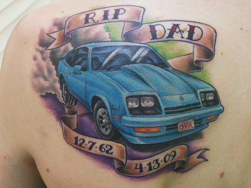 RIP Isän auton tatuoinnit