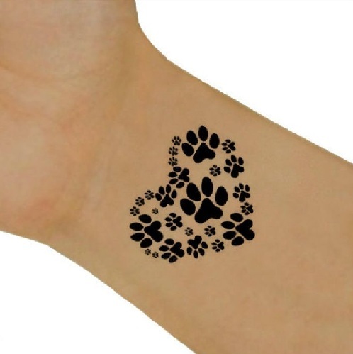 Väliaikaiset tassutuloste -tatuointimallit