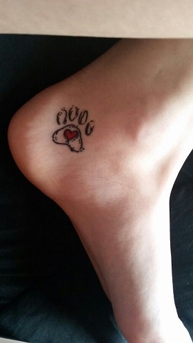 Koiran tassunjäljen tatuointimallit