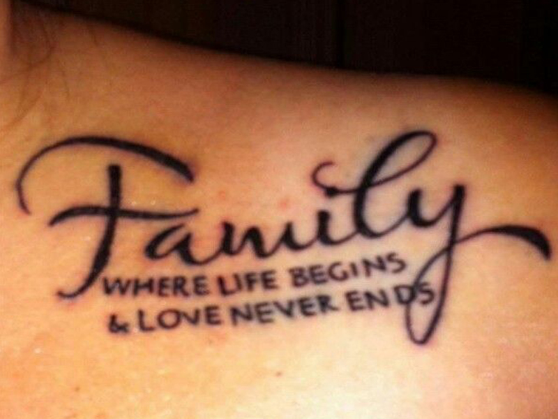 Söpö perheen tatuointimalleja