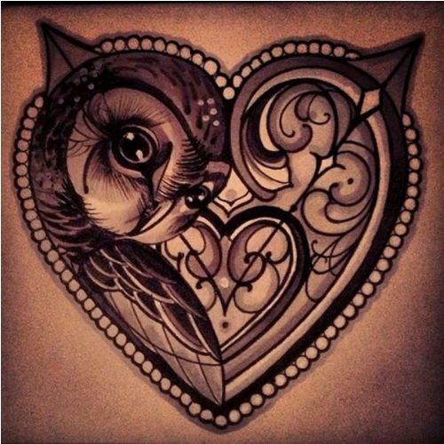 Lukittu sydämen tatuointiin