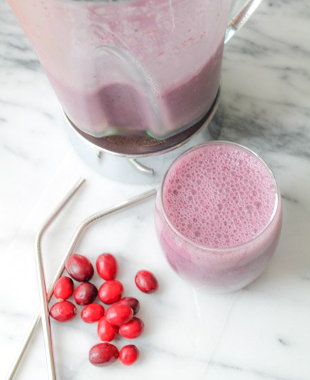 krämig tranbär vanilj detox smoothie