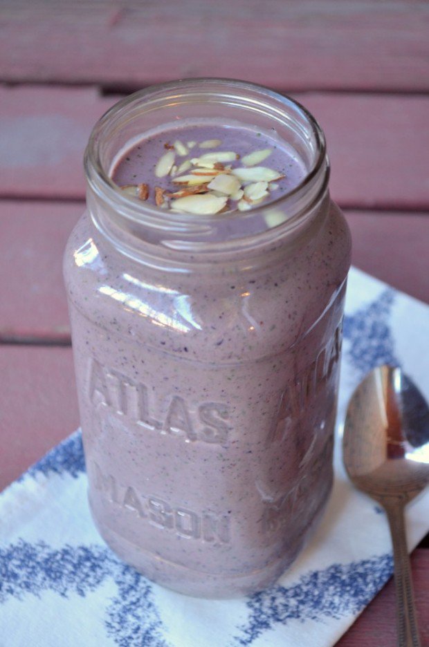 blåbär-mandel-chia-frö-smoothie